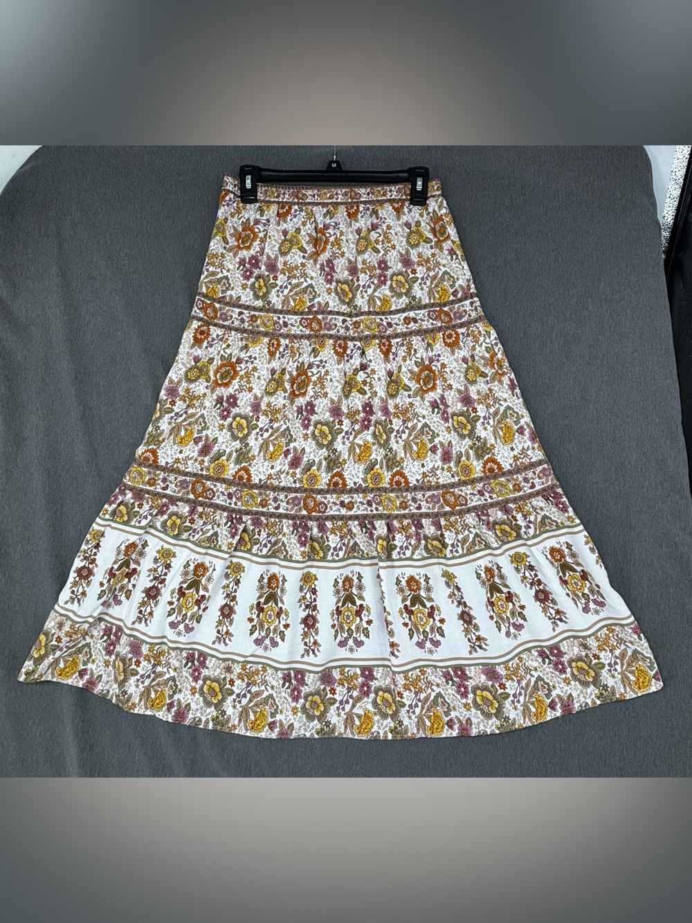 Cupcakes and Cashmere Floral Light Cottagecore Boho Hippie Maxi Long Skirt S